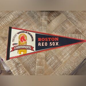 2007 World Series Champions Red Sox pendant flag
